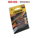 AZKO Krisbow Set 2 Pcs Baterai Lithium Aaa / Aa Batre Cadangan Batre Battery Bateray Peralatan Elektronik