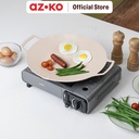 AZKO Kris Wajan Panggangan Datar Griddle Grill Pan Teflon Panggang Anti Lengket Peralatan Masak Perlengkapan Dapur
