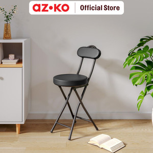 AZKO Soleil Almond Kursi Lipat Folding Chair Multifunctional Foldable Chair Tempat Duduk Serbaguna Kursi Acara Cafe House Furniture