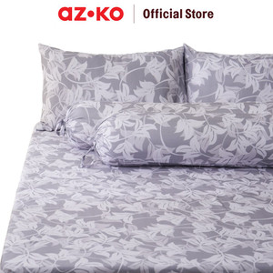 AZKO Sleeplite Set Seprai Microfiber Flower Thea Sprei Motif Seprai Aesthetic Seprei Sheet Set Bed Sheet Aksesoris Tempat Tidur Set Sarung Bantal Sarung Guling