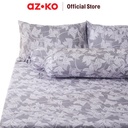 AZKO Sleeplite Set Seprai Microfiber Flower Thea Sprei Motif Seprai Aesthetic Seprei Sheet Set Bed Sheet Aksesoris Tempat Tidur Set Sarung Bantal Sarung Guling