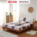 AZKO Sleeplite Set Seprai Microfiber Abstrak Juno Sprei Motif Seprai Aesthetic Seprei Sheet Set Bed Sheet Aksesoris Tempat Tidur Set Sarung Bantal Sarung Guling