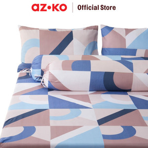 AZKO Sleeplite Set Seprai Microfiber Abstrak Rhys Sprei Seprai Aesthetic Seprei Sheet Set Bed Sheet Aksesoris Tempat Tidur Set Sarung Bantal Sarung Guling