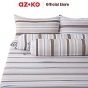 AZKO Sleeplite Set Seprai Microfiber Stripe Jesse Sprei Seprai Aesthetic Seprei Sheet Set Bed Sheet Aksesoris Tempat Tidur Set Sarung Bantal Sarung Guling