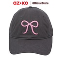AZKO Ataru Topi Baseball Denim Bow Aksesoris Kepala Baseball Cap Topi Stylish Unisex Serbaguna Fashionable Hat Aksesoris Fashion Pria Wanita