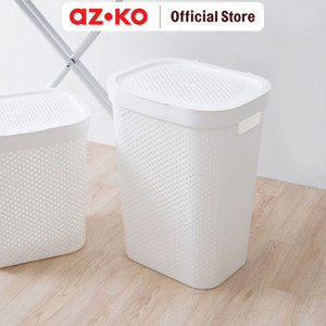 AZKO Stora 44X35X58 cm Keranjang Laundry Tempat Baju Pakaian Kotor Wadah Cucian Laundry Basket Perlengkapan Rumah Tangga