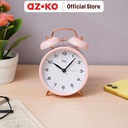 AZKO Arthome Jam Weker Twin Bell Desk Clock Jam Alarm Aesthetic Dekorasi Meja Hiasan Rumah Tempat Komersial