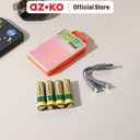 AZKO Krisbow Set 4 Pcs Baterai Rechargeable Type C Batre Isi Ulang Peralatan Elektronik Battery Rechargeable