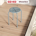 AZKO Soleil Luna Bangku Metal Multipurpose Stool Bangku Makan Cafe Restoran Tempat Duduk Serbaguna Furniture Interior Rumah