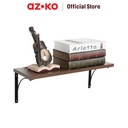 AZKO Masterspace 120X30X1.8 cm Rak Dinding Kayu - Cokelat Oak Decorative Wall Shelf Rak Tembok Serbaguna Ambalan Dinding Minimalis Furniture Indoor Rumah