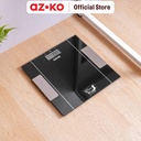 AZKO Kris Timbangan Badan Digital Body Fat & Hydration - Hitam Body Weight Scale Alat Pengukur Berat Badan Penghitung Berat Tubuh