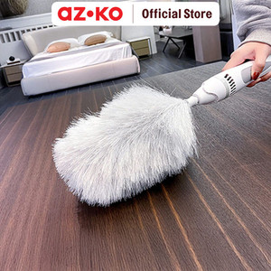 AZKO Proclean Kemoceng Elektrik - Abu-Abu/Putih Pembersih Debu Serbaguna Electric Dust Cleaner Alat Kebersihan Peralatan Rumah Tangga
