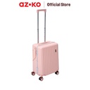 AZKO Luggo 20 inci Ride On Koper Anak Pc & Aluminium Tsa Lock - Pink Hardcase Luggage Koper Kabin Dengan Tsa Tas Jalan-Jalan Travel Bag Tas Roda