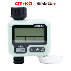 AZKO Krisbow Timer Digital Keran Air 1 Way Sf Tap Timer Alat Pengatur Keran Air Perlengkapan Taman