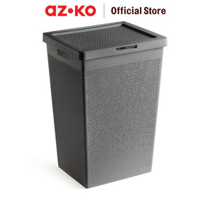 AZKO Stora 42.5X35.5X62 cm Keranjang Laundry - Abu-Abu Terra Tempat Baju Pakaian Kotor Wadah Cucian Laundry Basket Perlengkapan Rumah Tangga
