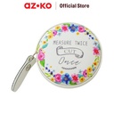 AZKO Meteran Jahit Mini 150 cm Measure Twice Cut Once - Putih Tape Measure Pita Ukur Jahitan Pengukur Badan Alat Ukur Baju Pakaian Barang Serbaguna