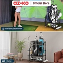 AZKO Masterspace Rak Penyimpanan Peralatan Golf Serbaguna Multipurpose Golf Storage Rack Tempat Simpan Perlengkapan Olahraga Golf Organizer Besi