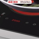 AZKO Kris Kompor Listrik 2 Tungku 3500 watt - Hitam Electric Stove Kompor Elektrik 2 Tungku Perlengkapan Dapur Alat Masak