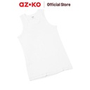 AZKO Alph Tanktop Basic Men White M Atas Olahraga Cowok Baju Tank Sleeveless Laki-Laki Men Sport Fashion
