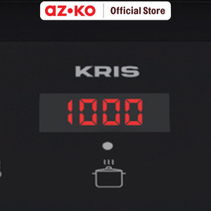 AZKO Kris Kompor Listrik 1 Tungku 100-1000 watt - Hitam Electric Stove Kompor Elektrik 1 Tungku Perlengkapan Dapur Alat Masak