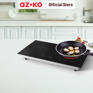 AZKO Kris Kompor Listirk Infrared 2 Tungku - Hitam Electric Stove Kompor Elektrik 2 Tungku Perlengkapan Dapur Alat Masak