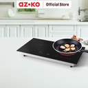 AZKO Kris Kompor Listirk Infrared 2 Tungku - Hitam Electric Stove Kompor Elektrik 2 Tungku Perlengkapan Dapur Alat Masak