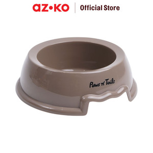 AZKO Paws n Tail Pet Bowl Antislip Medium Drak Grey Wadah Makanan Anabul Anjing Kucing Pet Food Bowl Perlengkapan Makan Hewan Peliharaan