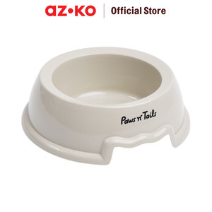 AZKO Paws N Tail Pet Bowl Antislip Medium Grey Wadah Makanan Anabul Anjing Kucing Pet Food Bowl Perlengkapan Makan Hewan Peliharaan