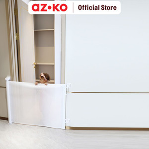 AZKO Kindla 300X85.6X8.5 cm Pagar Pengaman Bayi - Putih Baby Safety Gate Pagar Penghalang Keamanan Anak Kids Safety Fence Playbox Dan Pagar