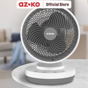 AZKO Kris 9 inci Kipas Angin Meja Digital - Putih/Abu-Abu Desk Fan Penyejuk Ruangan Kipas Baling-Baling