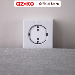 AZKO Kindla 3.7X3.3X2.5 cm Set 6 Pcs Cover Pelindung Soket Listrik Abs Power Socket Cover Penutup Colokan Listrik Alat Keamanan Safety Tools