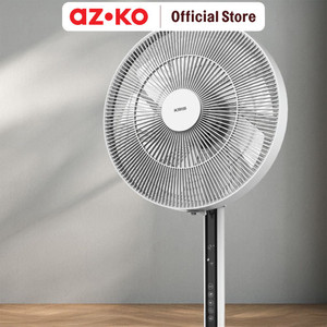 AZKO Kris 14 inci Kipas Angin Berdiri Dc Motor - Putih Standing Fan Penyejuk Ruangan Kipas Lantai