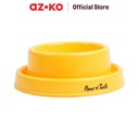 AZKO Paws N Tail Pet Bowl Leak-Proof Small Yellow Wadah Makanan Anabul Anjing Kucing Pet Food Bowl Perlengkapan Makan Hewan Peliharaan