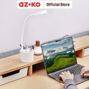 AZKO Eglare Lampu Meja Led Rechargeable Dengan Pen Case - Putih Multifunctional Table Lamp Lampu Baca Dan Belajar Serbaguna Penerangan Kamar Desk Light Study Lamp