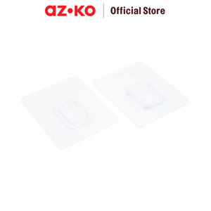 AZKO Stora Set 2 Pcs Gantungan Stop Kontak Permanen Transparan Pengait Multifungsi Tembok Power Strip Hook Tempat Gantung Barang Serbaguna