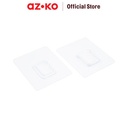 AZKO Stora Set 2 Pcs Gantungan Stop Kontak Permanen Transparan Pengait Multifungsi Tembok Power Strip Hook Tempat Gantung Barang Serbaguna