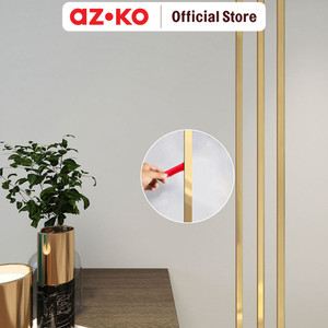 AZKO Forhom 3 mtr Panel Dinding Roll Strip - Gold Wallpanel Pelapis Dinding Interior Dinding Indoor