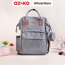 AZKO Kindla Little Blossom Tas Perlengkapan Bayi - Abu-Abu Tas Menyimpan Susu Popok Tas Anak Bayi Untuk Bepergian Perlengkapan Bayi
