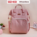 AZKO Kindla Babylicious Tas Perlengkapan Bayi - Pink Mommy Bag Tas Menyimpan Susu Popok Tas Anak Bayi Untuk Bepergian Perlengkapan Bayi