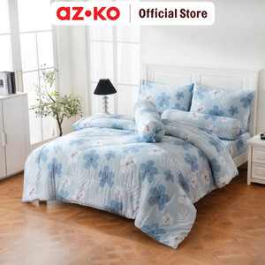 AZKO Sleeplite Seprai Microfiber Flower Myra Sprei Motif Seprai Aesthetic Seprei Sheet Set Bed Sheet Aksesoris Tempat Tidur Set Sarung Bantal Sarung Guling