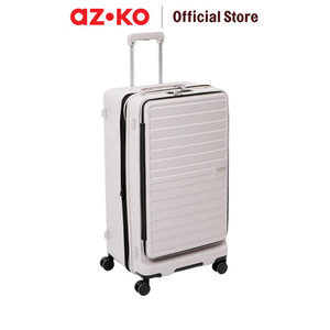 AZKO Legend Walker Malibu Koper Pc & Abs - Putih Ivory Hardcase Luggage Koper Kabin Dengan Tsa Tas Jalan-Jalan Travel Bag Tas Roda