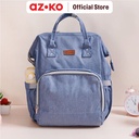 AZKO Kindla Babylicious Tas Perlengkapan Bayi - Biru Mommy Bag Tas Menyimpan Susu Popok Tas Anak Bayi Untuk Bepergian Perlengkapan Bayi