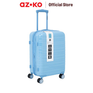 AZKO Passport Blythe Koper Pc & Abs Tsa Lock - Biru Hardcase Luggage Koper Kabin Dengan Tsa Tas Jalan-Jalan Travel Bag Tas Roda