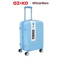 AZKO Passport Blythe Koper Pc & Abs Tsa Lock - Biru Hardcase Luggage Koper Kabin Dengan Tsa Tas Jalan-Jalan Travel Bag Tas Roda