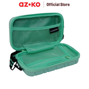 AZKO Passport Blythe Koper Mini Pc & Abs Hardcase Luggage Koper Kecil Tas Jalan-Jalan Shoulder Bag Tas Selempang