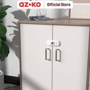 AZKO Kindla 10.8X4.5X1.5 cm Pengaman Lemari Multifungsi - Putih Safety Lock Multipurpose Pengunci Pengaman Pintu Kulkas Lemari Laci Pengunci Serbaguna Perlengkapan Keamanan