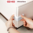 AZKO Kindla 7.5X7.5X4.1 cm Set 2 Pcs Pengunci Laci Penyimpanan - Putih Safety Lock Drawer Pengunci Pengaman Pintu Laci Perlengkapan Keamanan