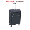 AZKO Luggo Royce Koper Tsa Lock Lightweight - Hitam Softcase Luggage Koper Kabin Dengan Tsa Tas Jalan-Jalan Travel Bag Tas Roda