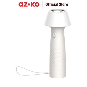 AZKO Powerlite Senter Rechargeable Dengan Lampu Meja 2 In 1 - Putih Flashlight Emergency Lamp Lampu Camping Portable Travel Light Lampu Darurat Cadangan