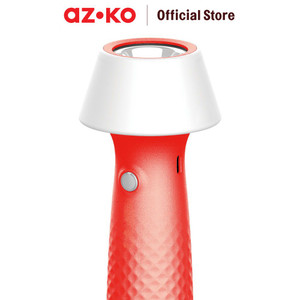 AZKO Powerlite Senter Rechargeable Dengan Lampu Meja - Merah Flashlight Emergency Lamp Lampu Camping Portable Travel Light Lampu Darurat Cadangan